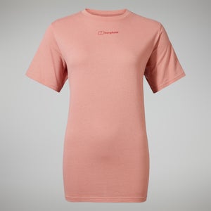 Boyfriend Logo Short Sleeve T-Shirt für Damen - Rosa
