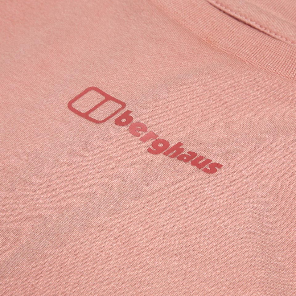 Boyfriend Logo Short Sleeve T-Shirt für Damen - Rosa