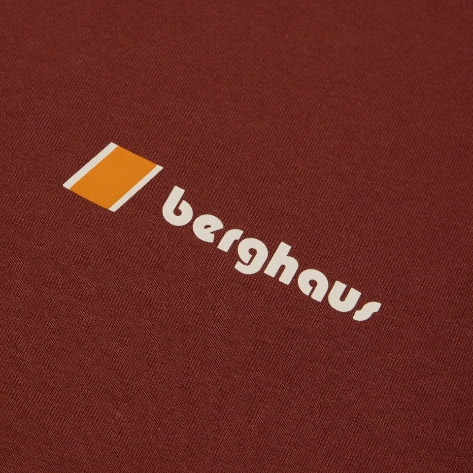 Unisex Kanchenjunga Static Long Sleeve Tee - Dark Brown