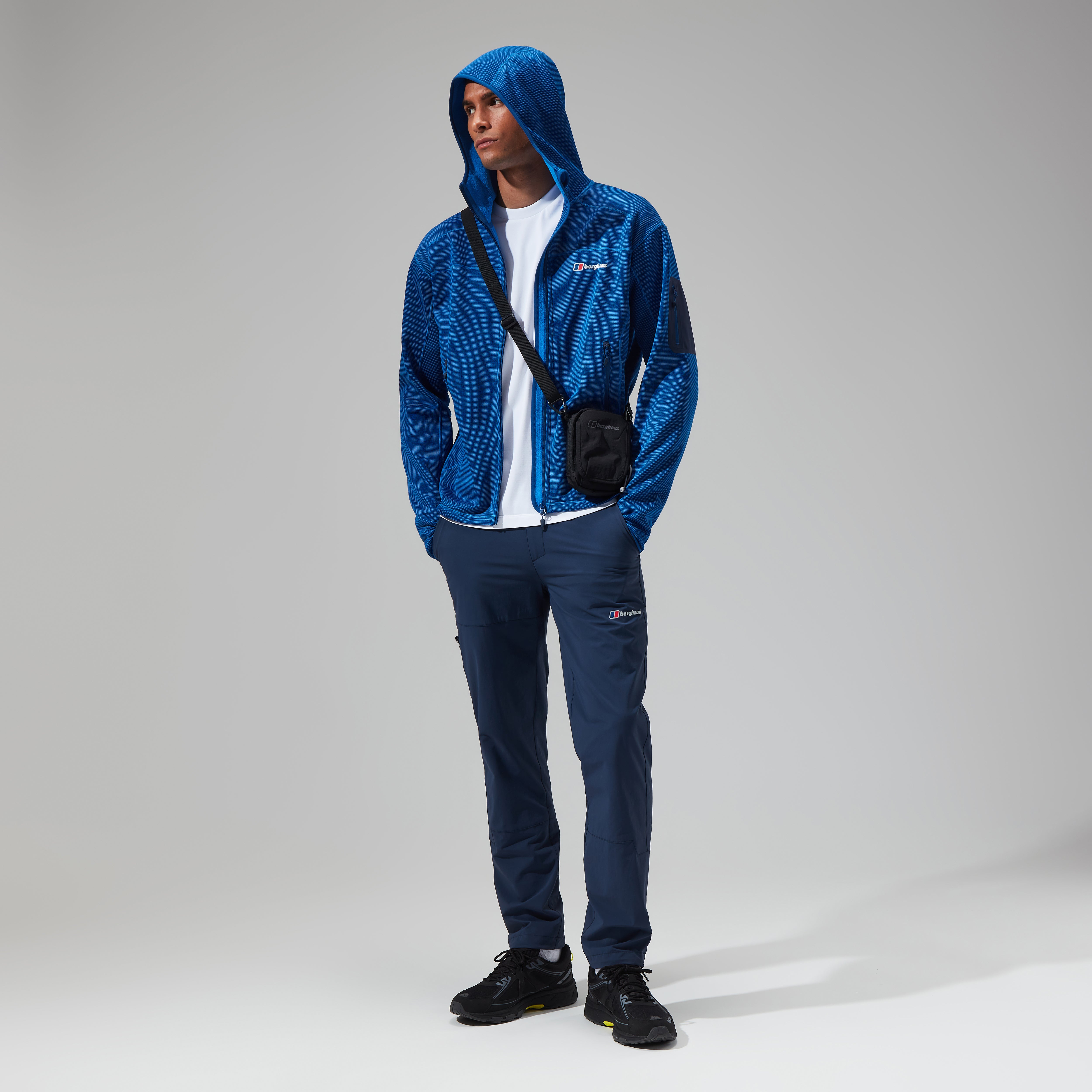 PWA プア POLYVALENT MOUNTAIN JKT BLUE Men's Pravitale MTN 2.0 Hooded Jacket - Blue/Dark Blue | Berghaus