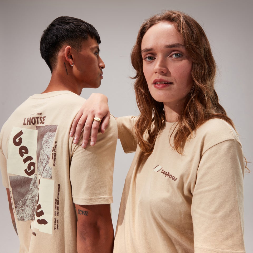 Unisex Lhotse Zine T-Shirt - Natural