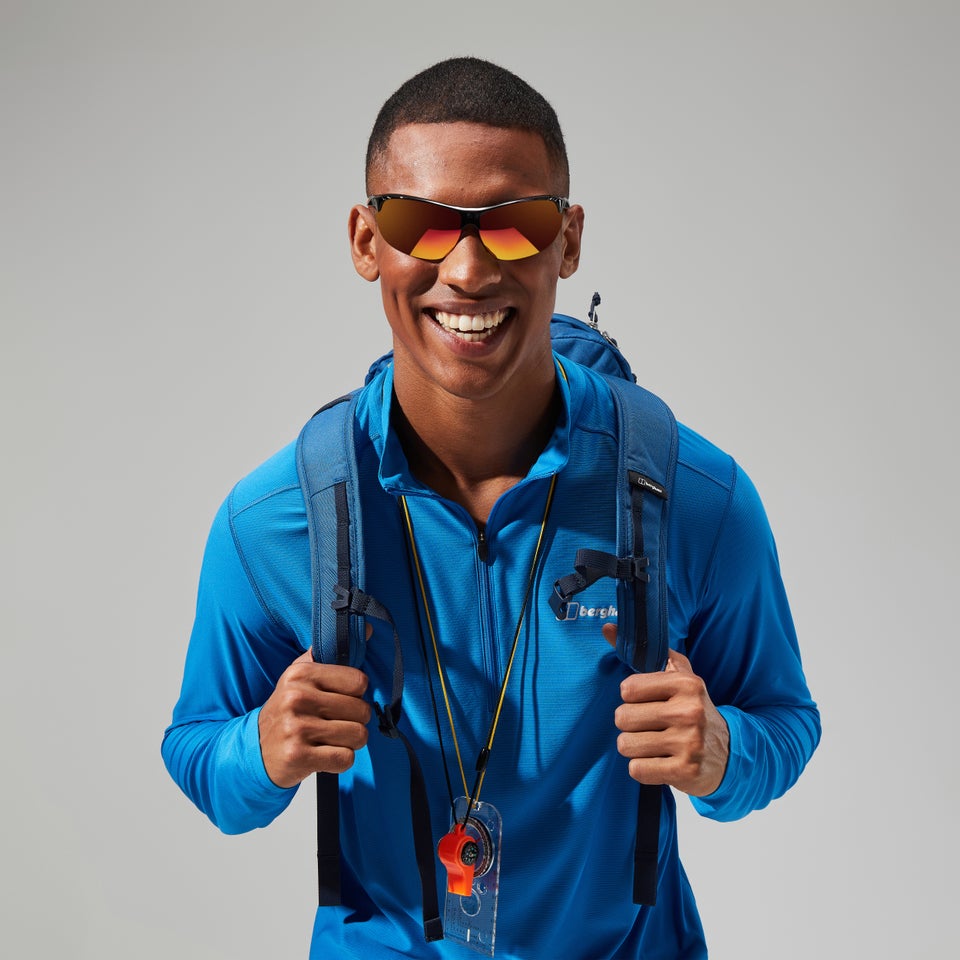 Men's 24/7 Tech Long Sleeve Half Zip Tee - Blue