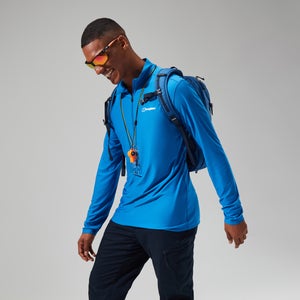 Men's 24/7 Tech Long Sleeve Half Zip Tee - Blue