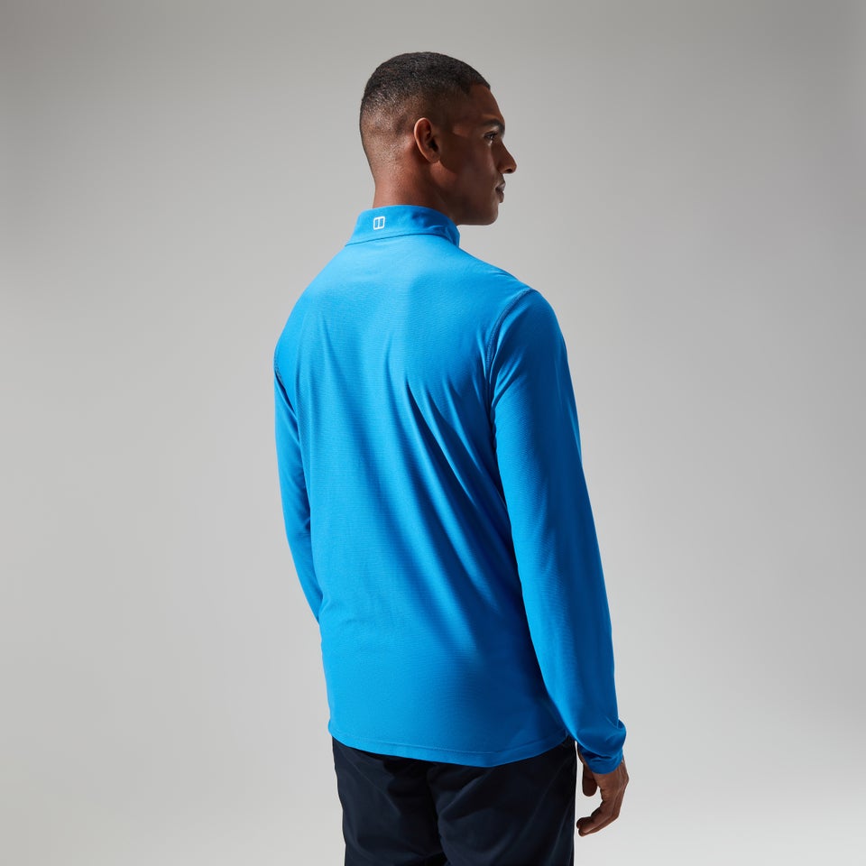 Men's 24/7 Tech Long Sleeve Half Zip Tee - Blue