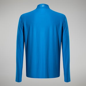 Men's 24/7 Tech Long Sleeve Half Zip Tee - Blue