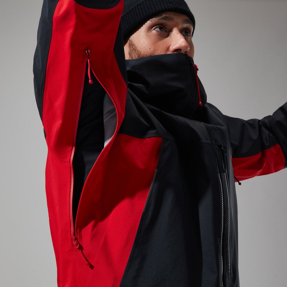 MTN Seeker Gore-Tex Jacken für Herren - Schwarz/Rot