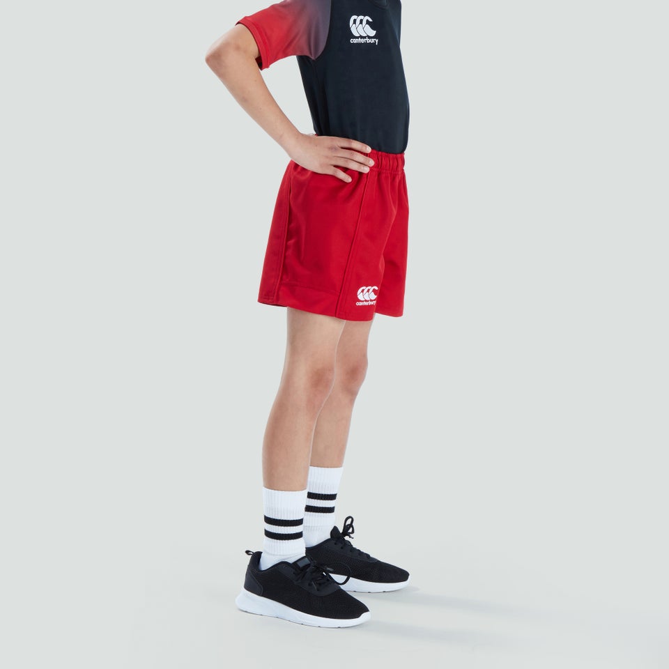 CANTERBURY ADVANTAGE SHORT JUNIOR FLAG RED