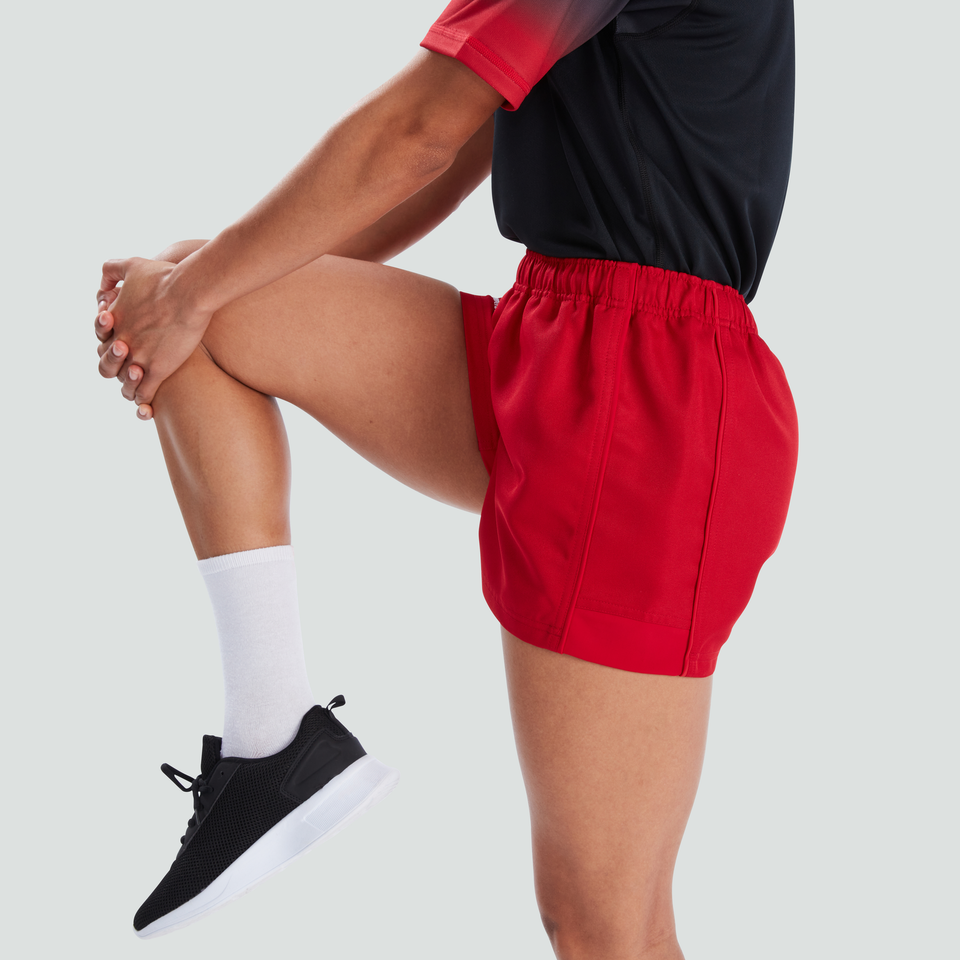 CANTERBURY ADVANTAGE SHORT AF FLAG RED