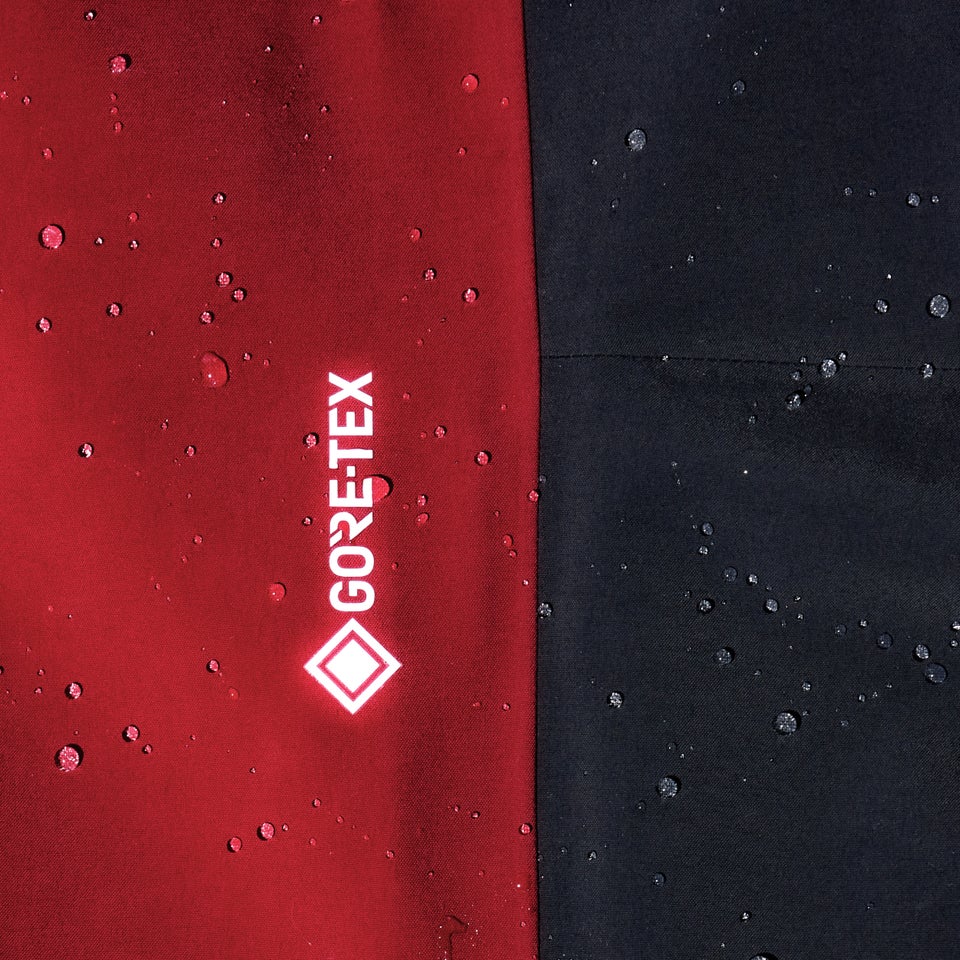 MTN Arete Descend Gore-Tex Bib Pants für Herren - Dunkelrot/Schwarz