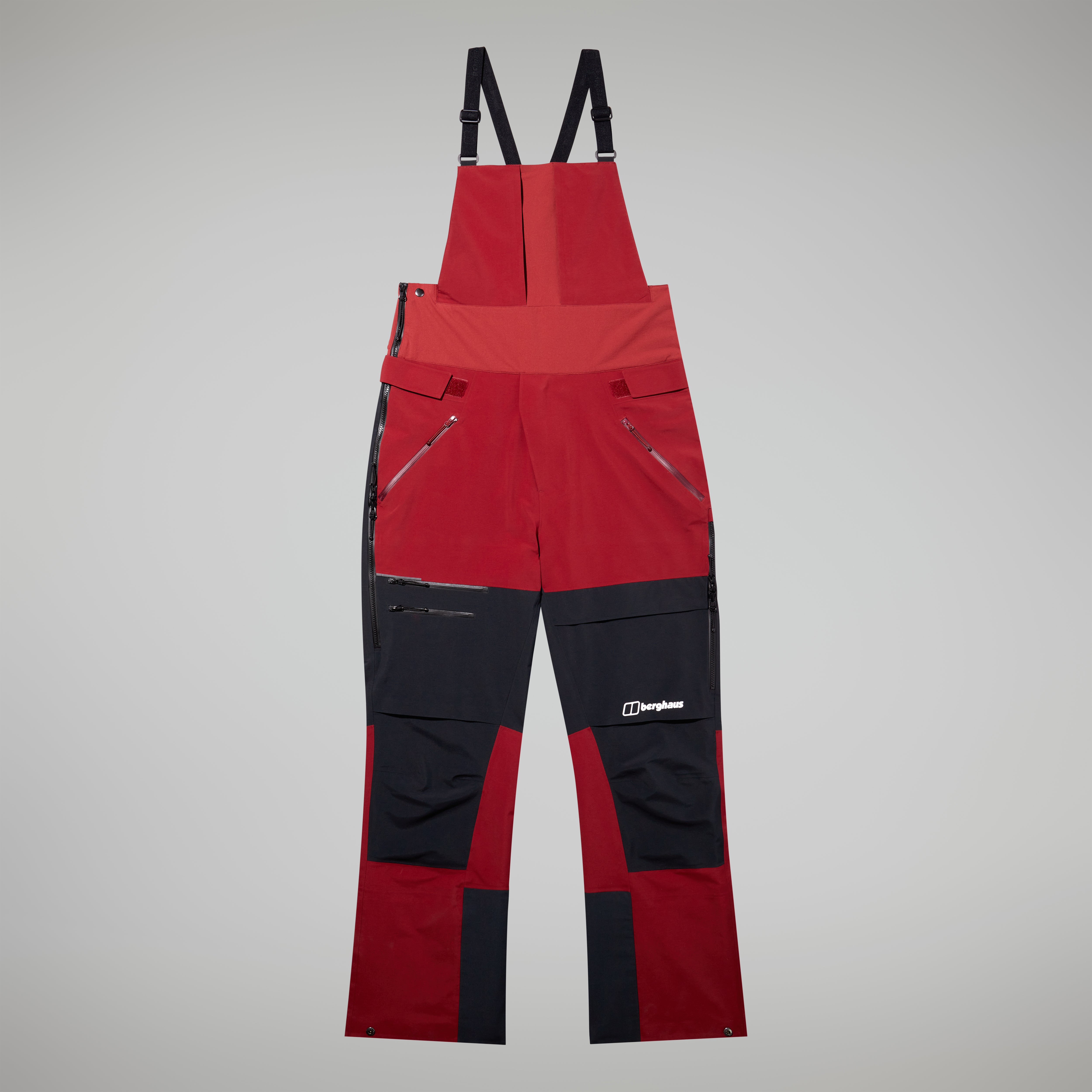 Men's MTN Arete Descend Gore-Tex Bib Pants - Dark Red/Black | Berghaus
