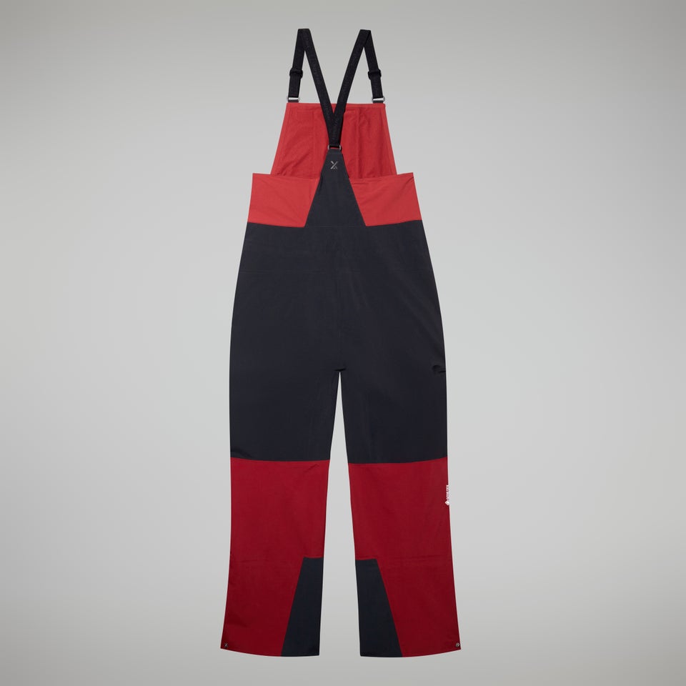 MTN Arete Descend Gore-Tex Bib Pants für Herren - Dunkelrot/Schwarz