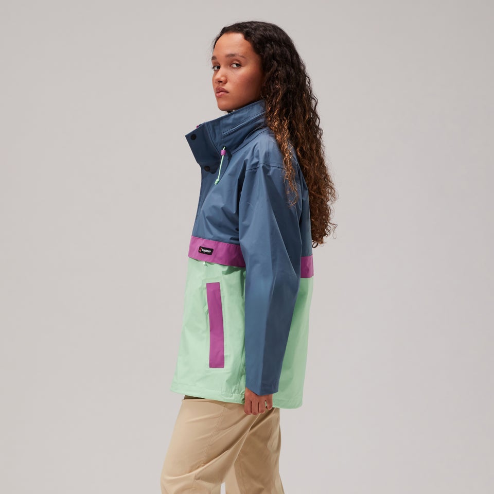 Unisex Ski Smock 86 Jackets - Dark Blue/Light Green