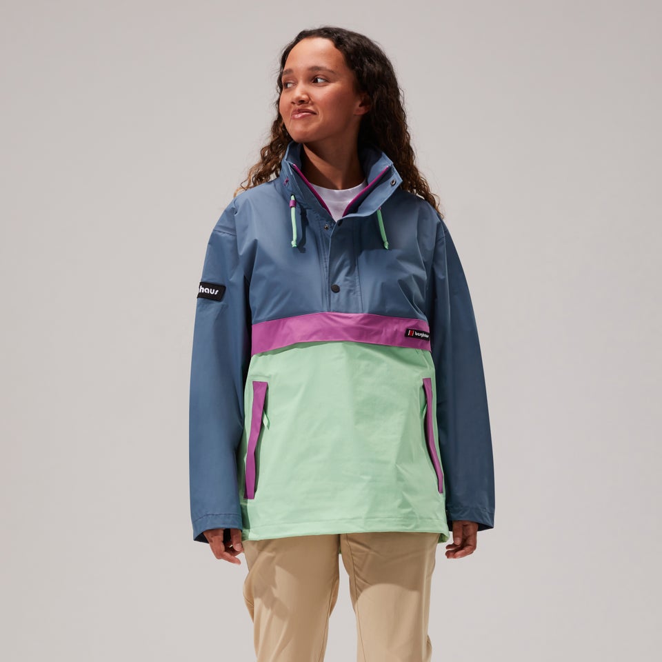 Unisex Ski Smock 86 Jackets - Dark Blue/Light Green