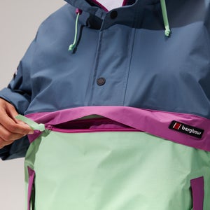 Unisex Ski Smock 86 Jackets - Dark Blue/Light Green