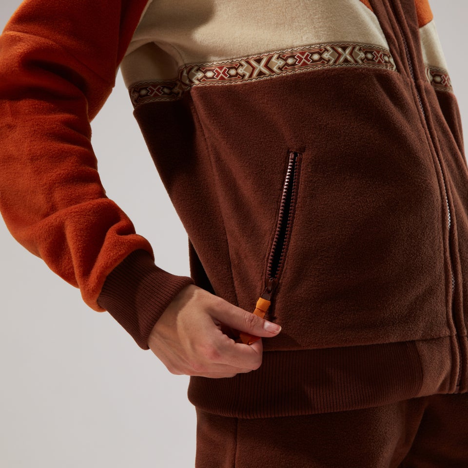 Unisex Tramantana 91 Fleece Jacket - Dark Brown/Brown