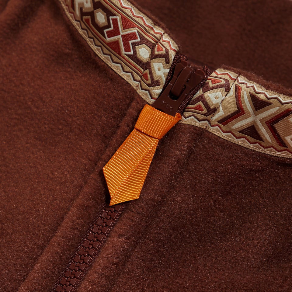 Unisex Tramantana 91 Fleece Jacket - Dark Brown/Brown