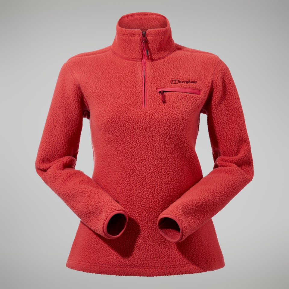Darria Half Zip Fleece für Damen - Rot