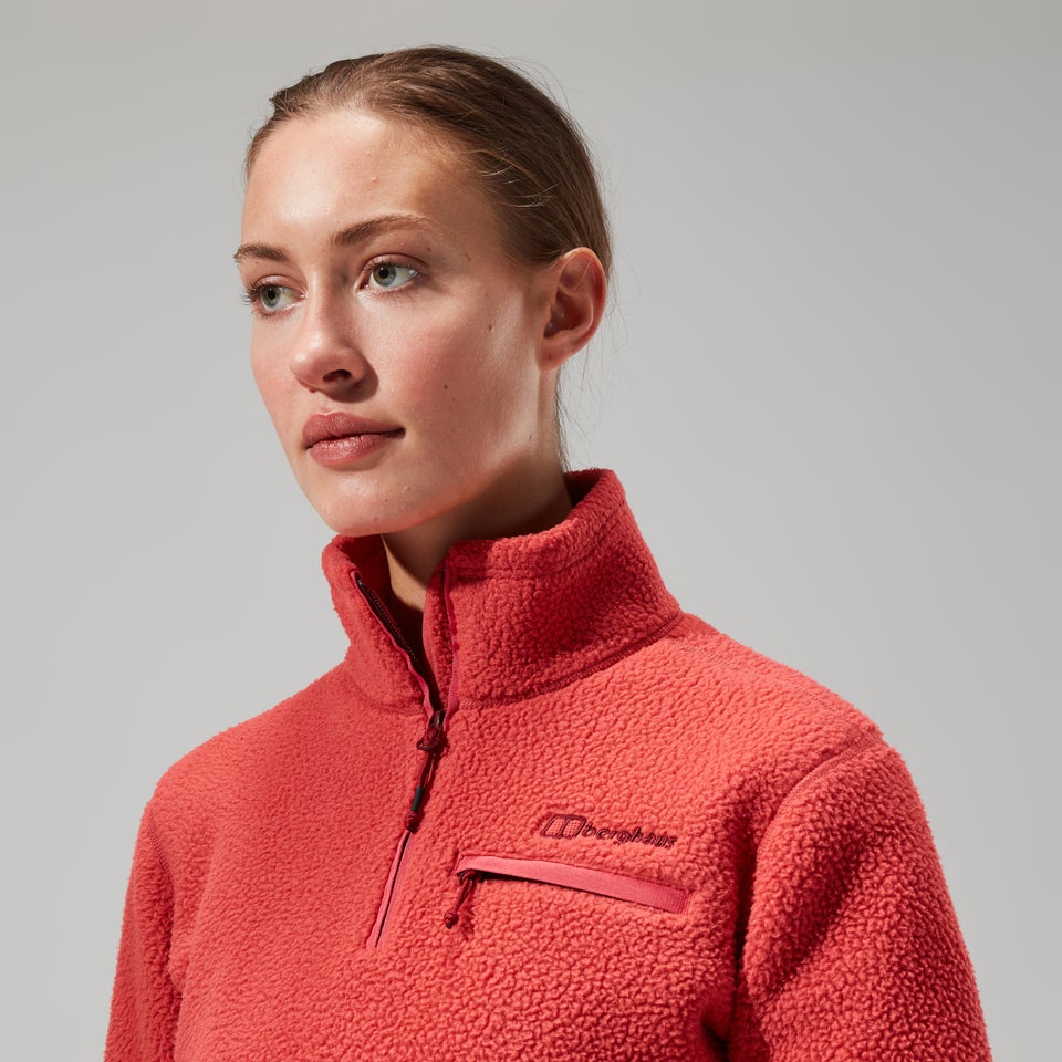 Darria Half Zip Fleece für Damen - Rot
