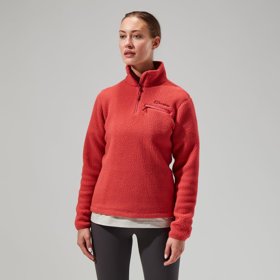 Darria Half Zip Fleece für Damen - Rot
