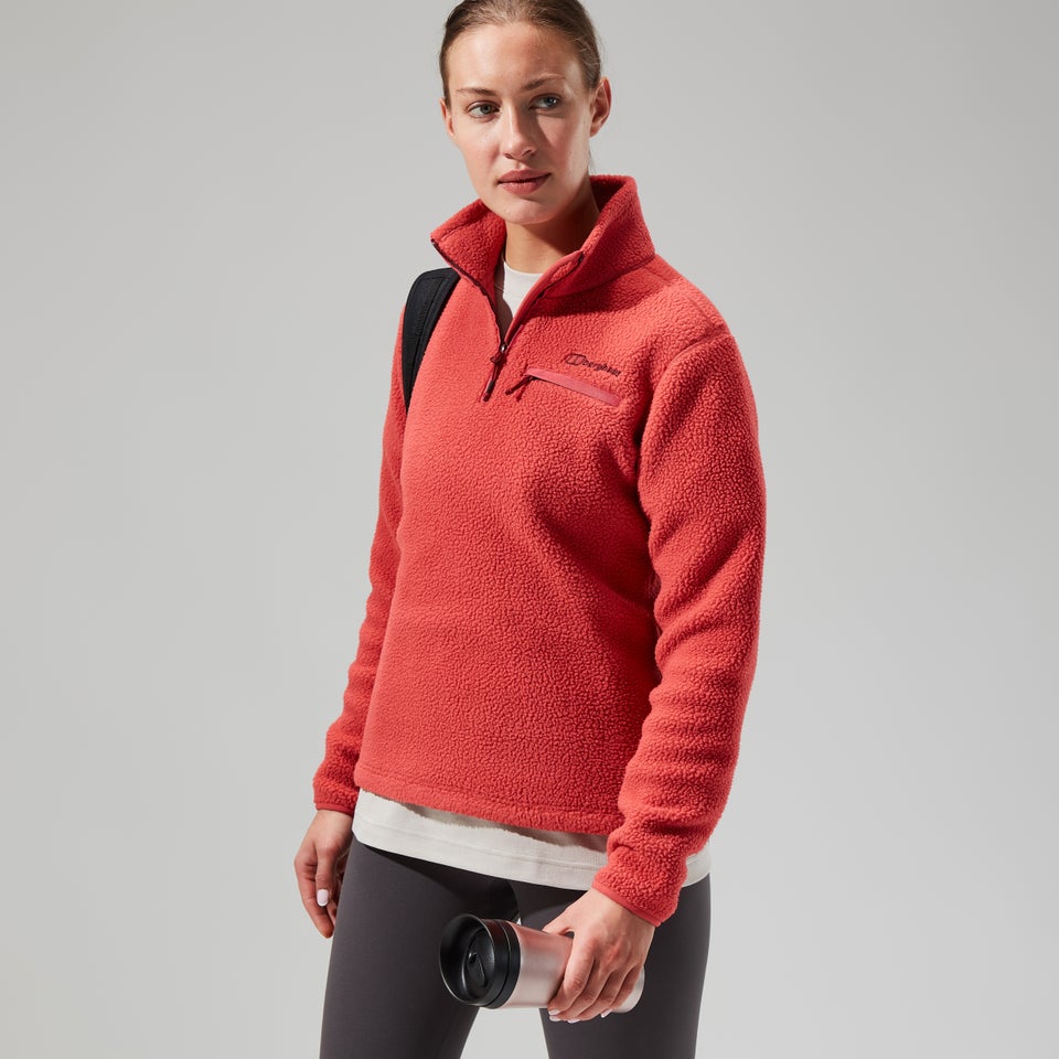 Darria Half Zip Fleece für Damen - Rot