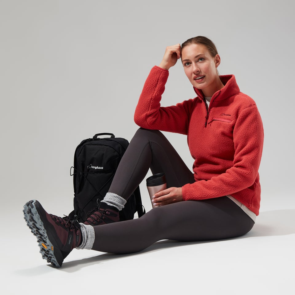 Darria Half Zip Fleece für Damen - Rot