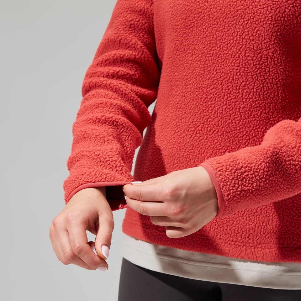 Darria Half Zip Fleece für Damen - Rot