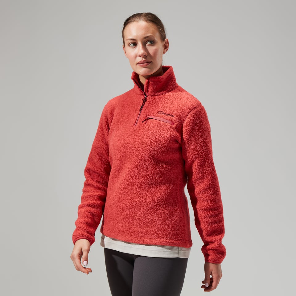 Darria Half Zip Fleece für Damen - Rot