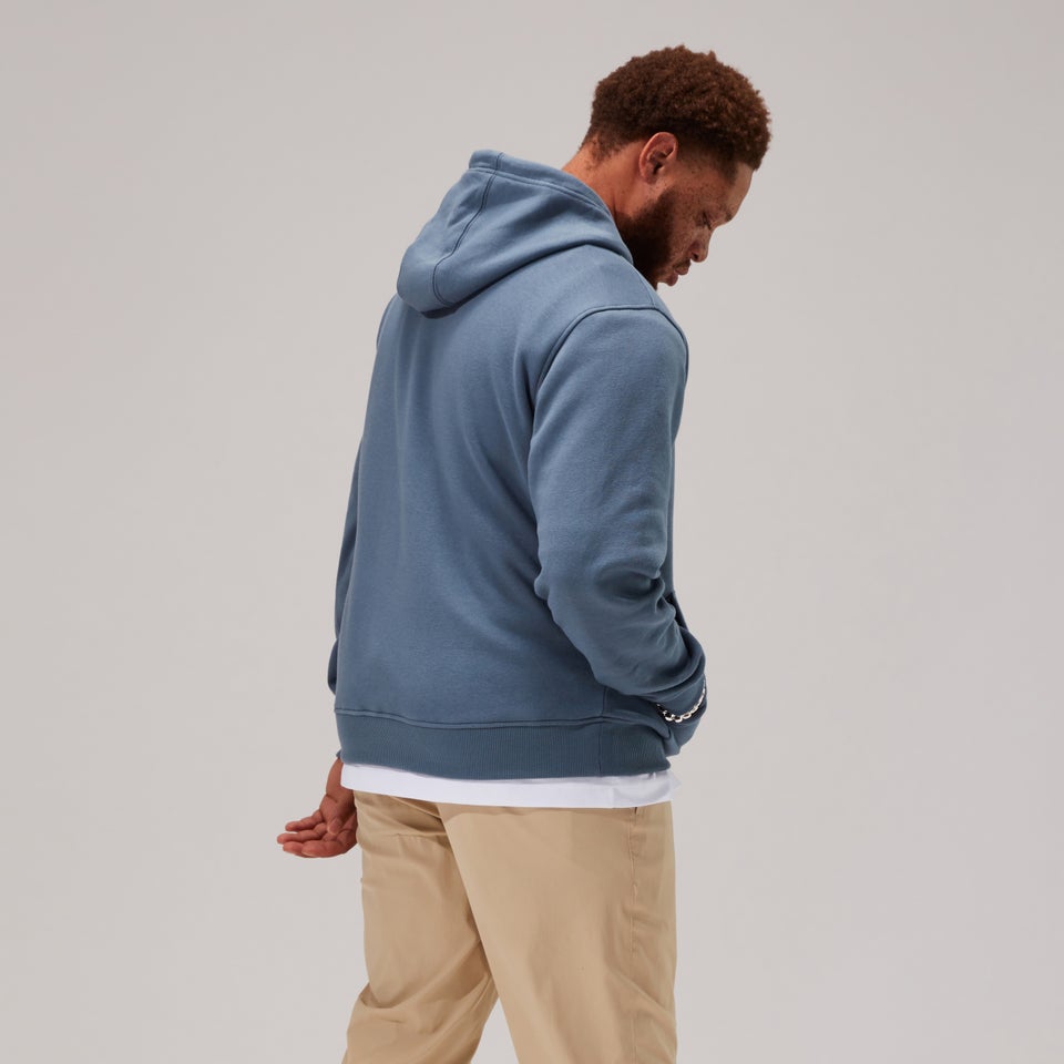 Unisex Heritage Small Logo Hoody - Dark Blue