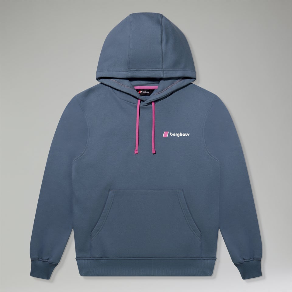 Unisex Heritage Small Logo Hoody - Dark Blue