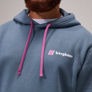 Unisex Heritage Small Logo Hoody - Dark Blue