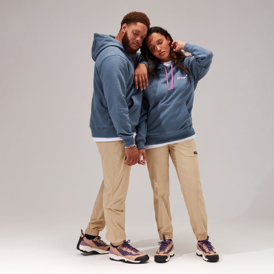 Unisex Heritage Small Logo Hoody - Dark Blue