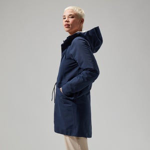 Women's Foxghyll Hooded Parka - Dark Blue/Natural