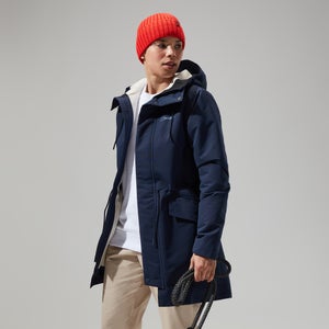 Women's Foxghyll Hooded Parka - Dark Blue/Natural
