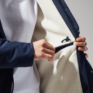 Women's Foxghyll Hooded Parka - Dark Blue/Natural