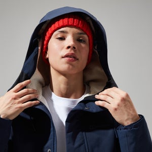 Women's Foxghyll Hooded Parka - Dark Blue/Natural