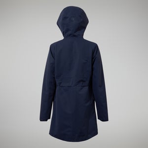 Women's Foxghyll Hooded Parka - Dark Blue/Natural