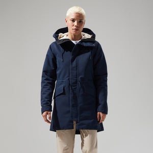 Women's Foxghyll Hooded Parka - Dark Blue/Natural