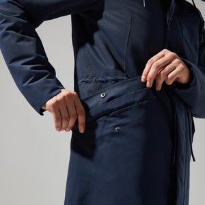 Women's Foxghyll Hooded Parka - Dark Blue/Natural