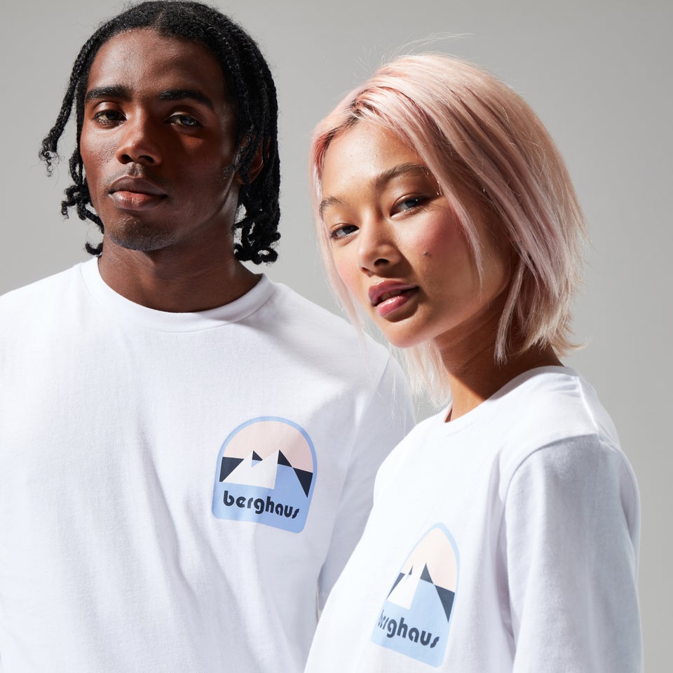 Unisex Mtn Anaglyph T-Shirts - White