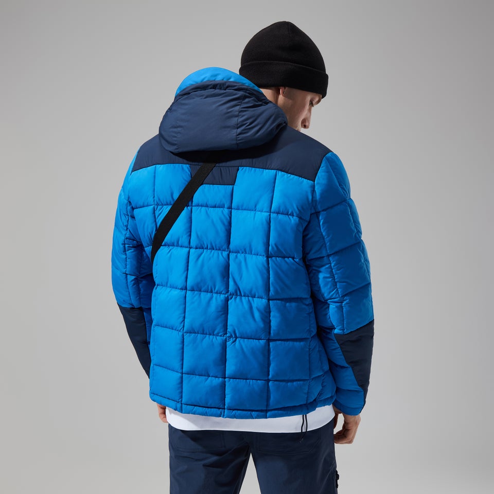 Men's Menahan Insulated Hooded Jacket - Blue/Dark Blue