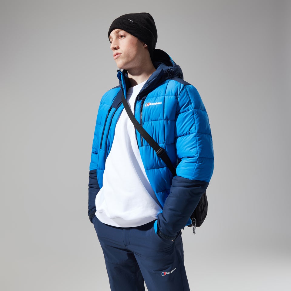 Men's Menahan Insulated Hooded Jacket - Blue/Dark Blue
