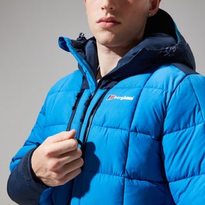 Men's Menahan Insulated Hooded Jacket - Blue/Dark Blue