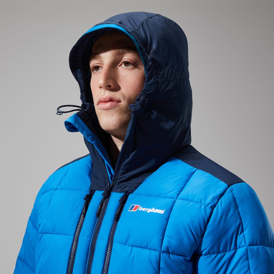 Men's Menahan Insulated Hooded Jacket - Blue/Dark Blue