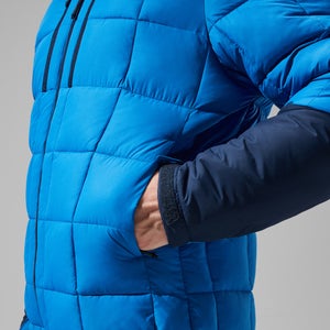Men's Menahan Insulated Hooded Jacket - Blue/Dark Blue
