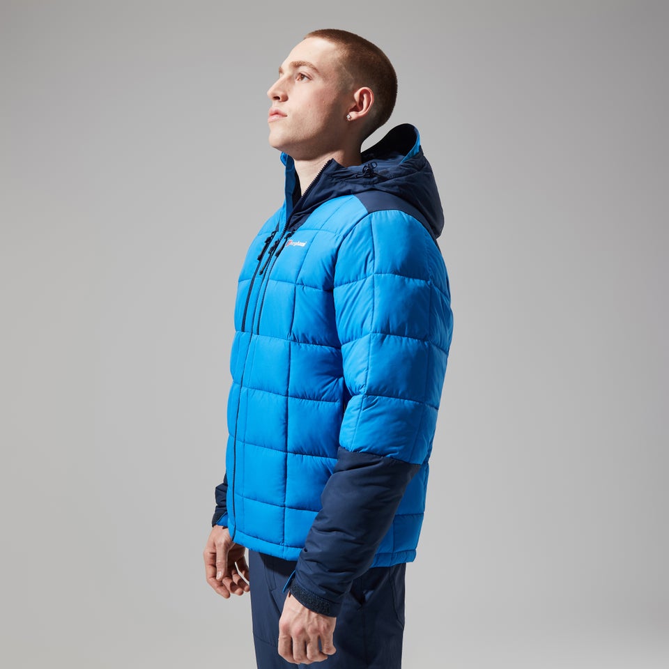 Men's Menahan Insulated Hooded Jacket - Blue/Dark Blue