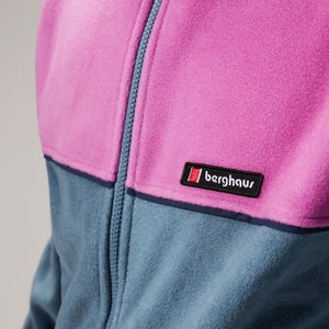 Unisex Blockback Full-zip Fleece - Dark Blue/Purple