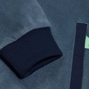 Unisex Blockback Full-zip Fleece - Dark Blue/Purple