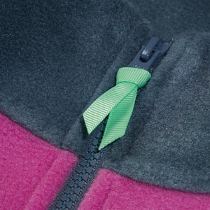 Unisex Blockback Full-zip Fleece - Dark Blue/Purple