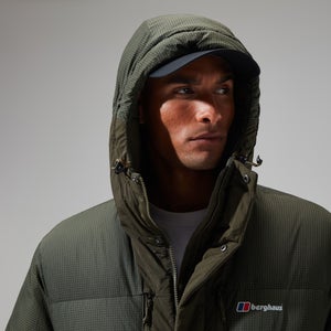 Men's Sabber Down Hooded Jacket - Dark Green