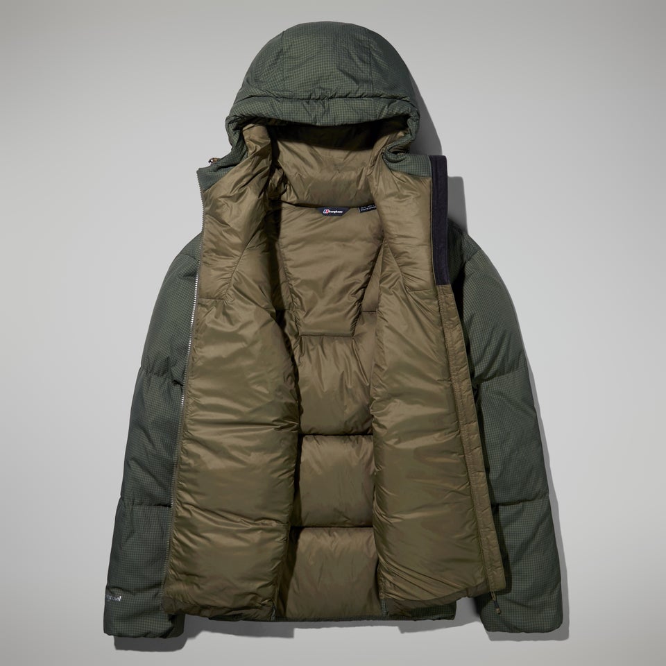 Men's Sabber Down Hooded Jacket - Dark Green